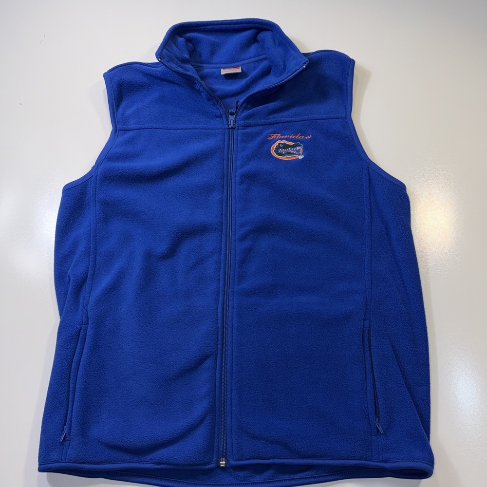 Colosseum Athletics Women University Of Florida Fleece Vest Size L NCAA  Gators‎